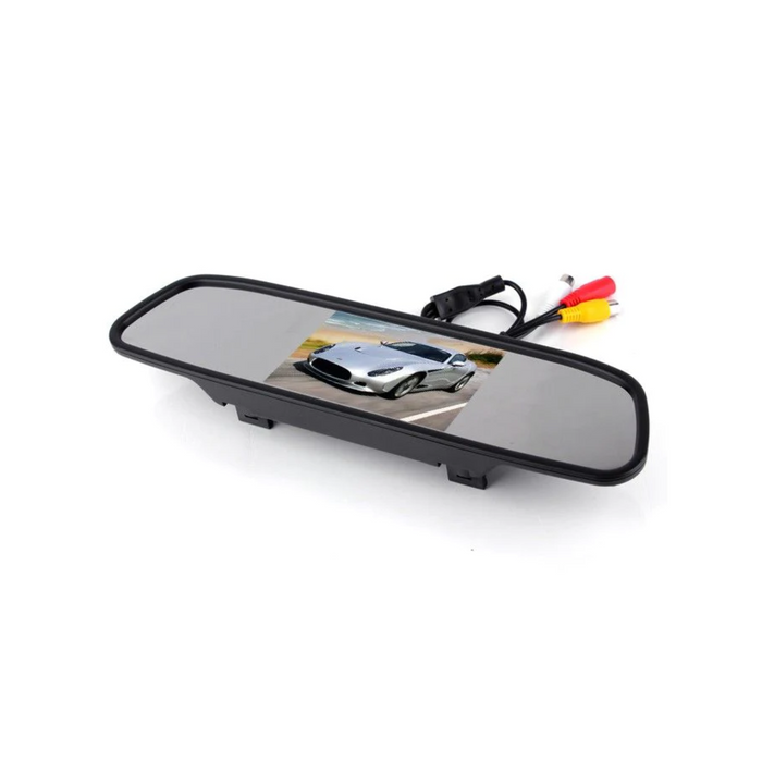 In Phase DINY603B-W Wireless Rear View Mirror Visual Parking Aid with Camera