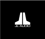 JL Audio logo on a black background