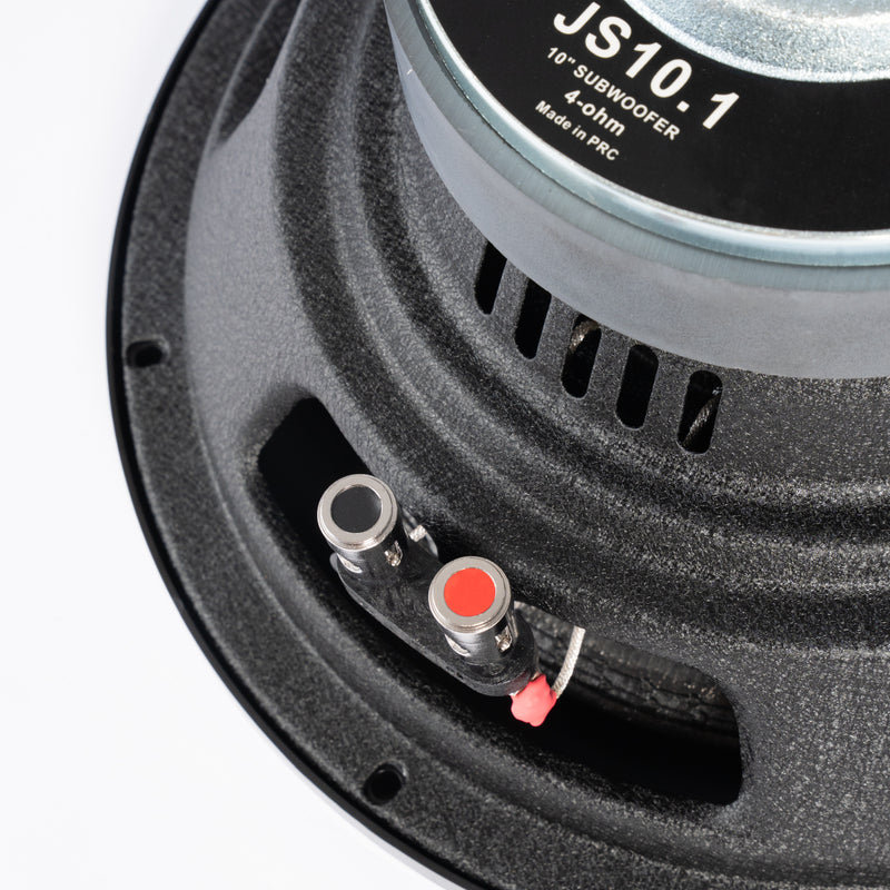 Juice Car Audio JS10 1200W 10" Single Voice Coil 4 Ohm Car Subwoofer