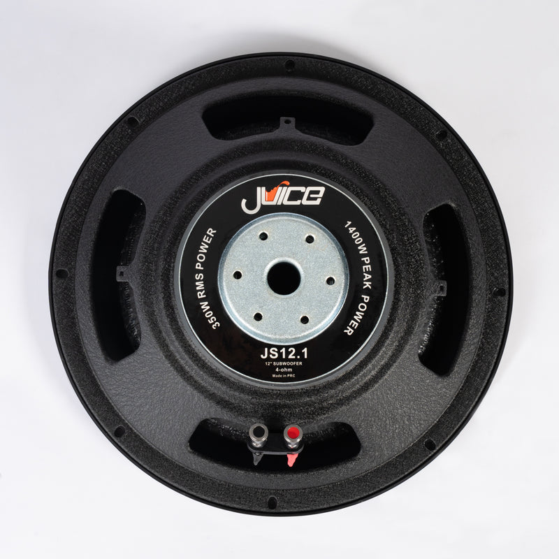 Juice Car Audio JS12 1400W 12" Single Voice Coil 4 Ohm Subwoofer Bass Driver