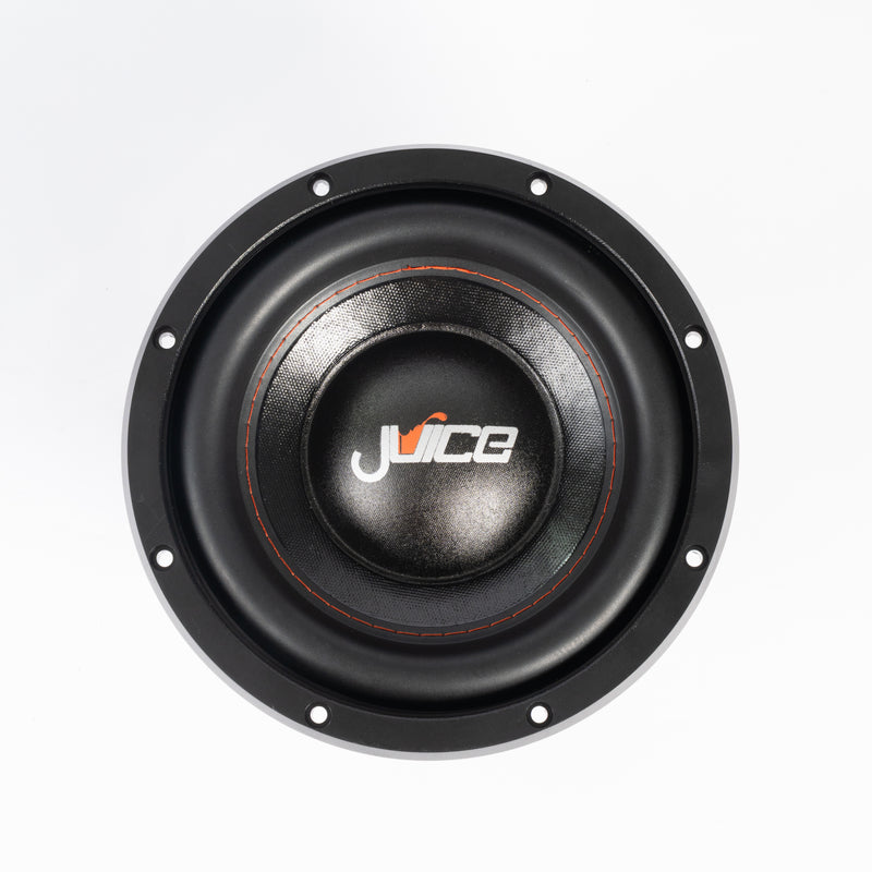 Juice Car Audio JS8 1000W 8" Single Voice Coil 4 Ohm Car Subwoofer