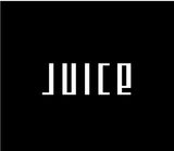 Black background with white 'JUICE' text