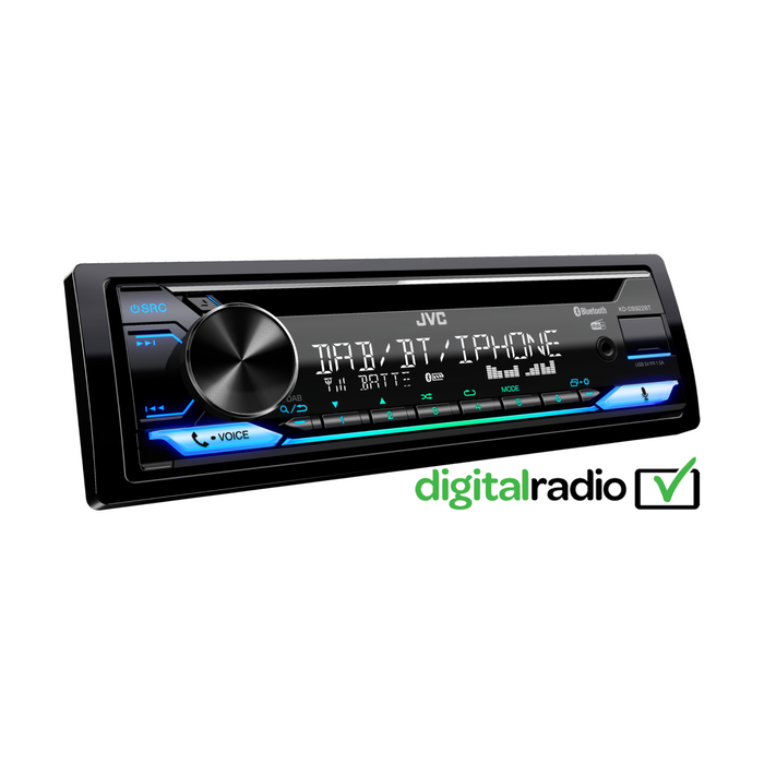 JVC KD-DB922BT 1-DIN CD-Receiver with Bluetooth, Digital DAB+ tuner & Amazon Alexa