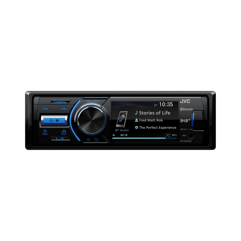 JVC KD-X561DBT 3" Screen Car Stereo with DAB & Bluetooth