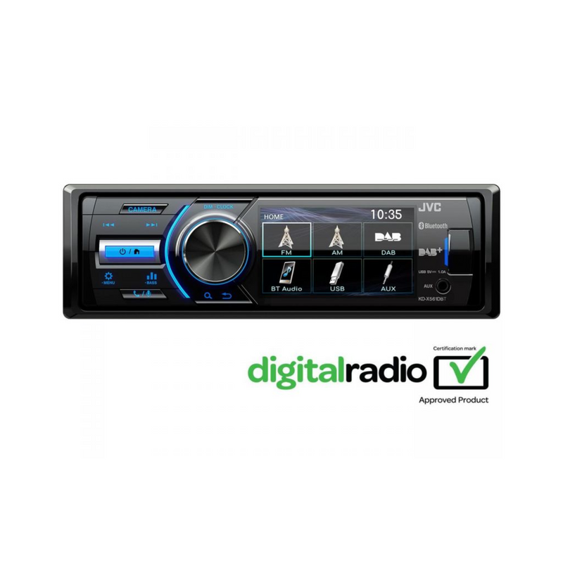JVC KD-X561DBT 3" Screen Car Stereo with DAB & Bluetooth