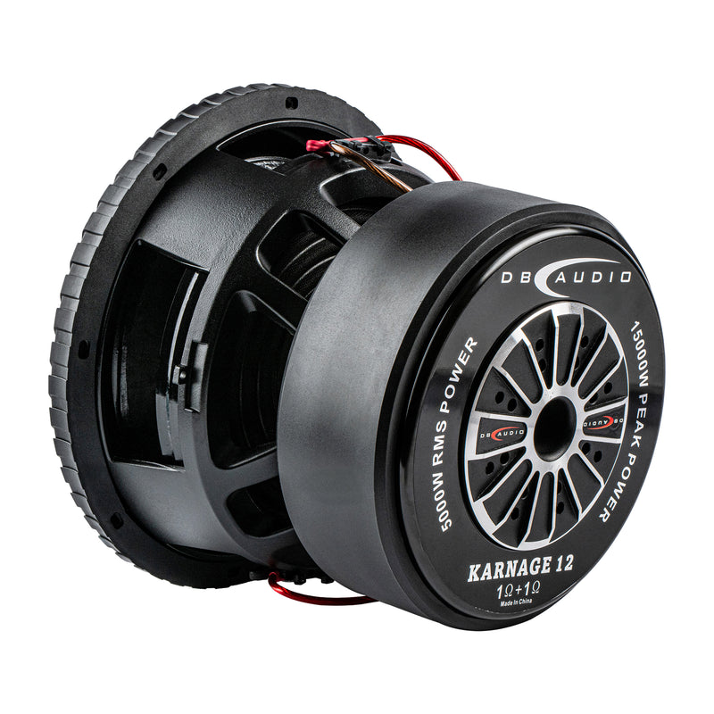 DB Audio KARNAGE 15000W 12" Dual 1 Ohm Voice Coil SPL SINGLE Subwoofer