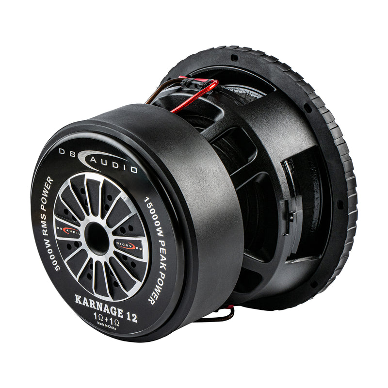 DB Audio KARNAGE 15000W 12" Dual 1 Ohm Voice Coil SPL SINGLE Subwoofer