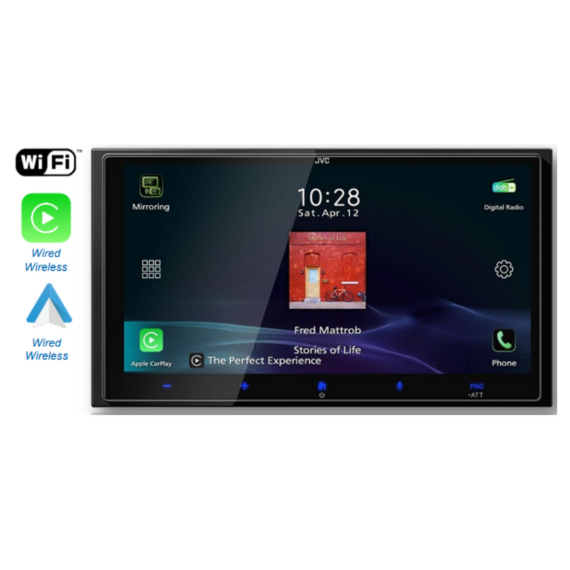 JVC KW-M795DBW 6.8" HD Digital Media Receiver