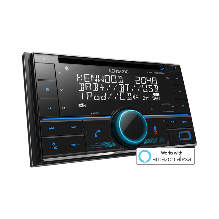 Kenwood DPX-7300DAB Car Stereo with Bluetooth, DAB+ and Amazon Alexa