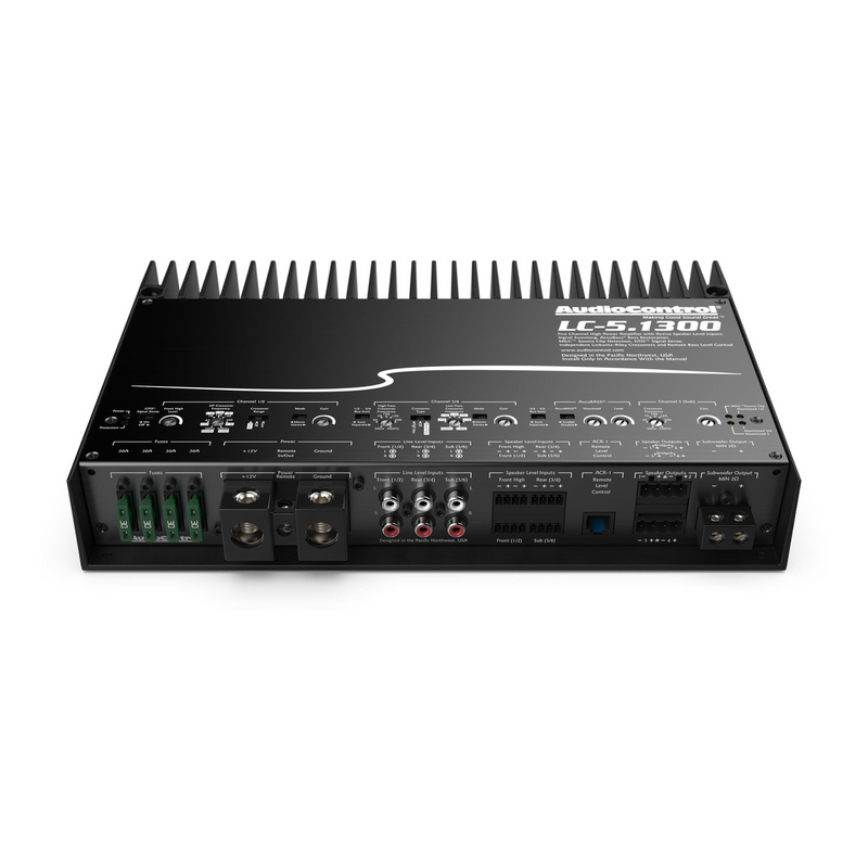 AudioControl LC-5.1300 high-power multi-channel amplifier with accubass