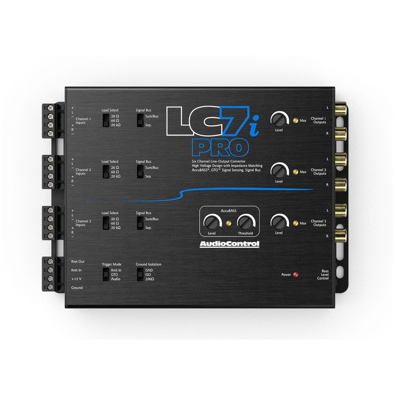 AudioControl LC7iPro 6 channel line out converter with accubass®