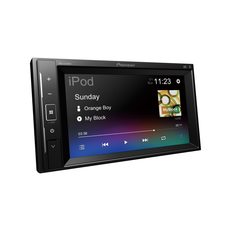 Pioneer DMH-A240DAB Mechless 6.2” Clear Resistive Touchscreen Multimedia Player