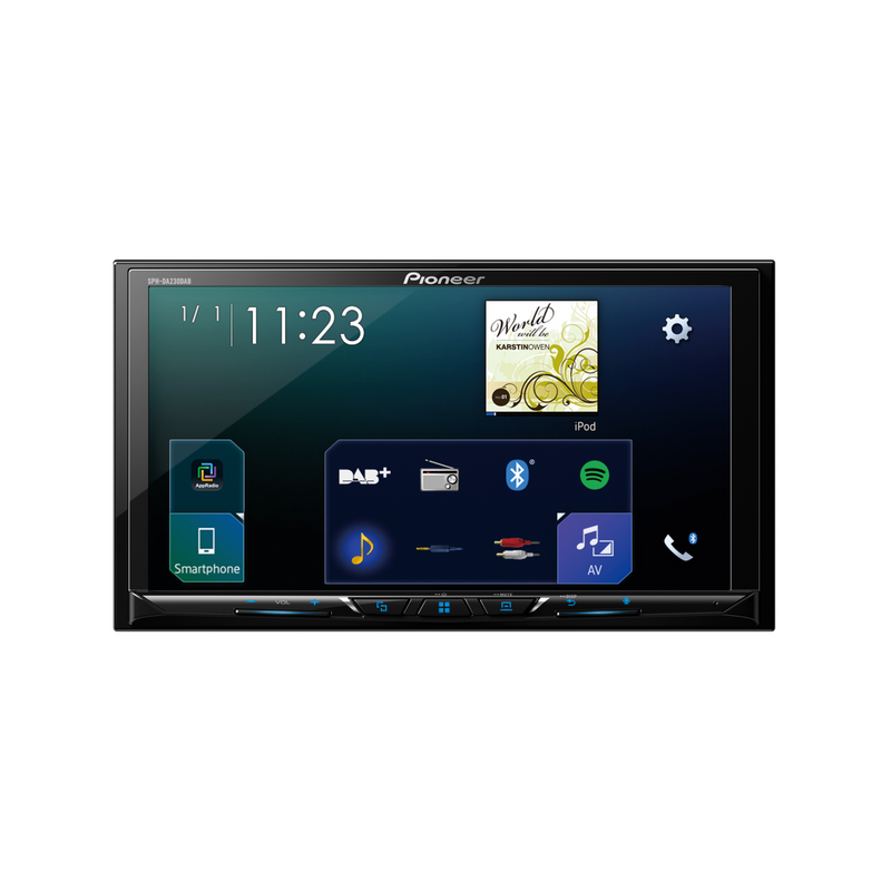 Pioneer SPH-DA230DAB 2-Din 7" Touchscreen Multimedia Player with DAB, Bluetooth & Smartphone Compatibility