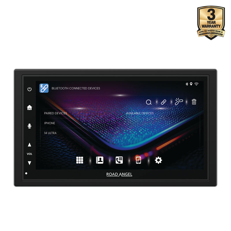 Road Angel RA-X622BT - Car Stereo With 7" Touch Screen Display, Bluetooth, Wireless Android Auto & Apple Car Play