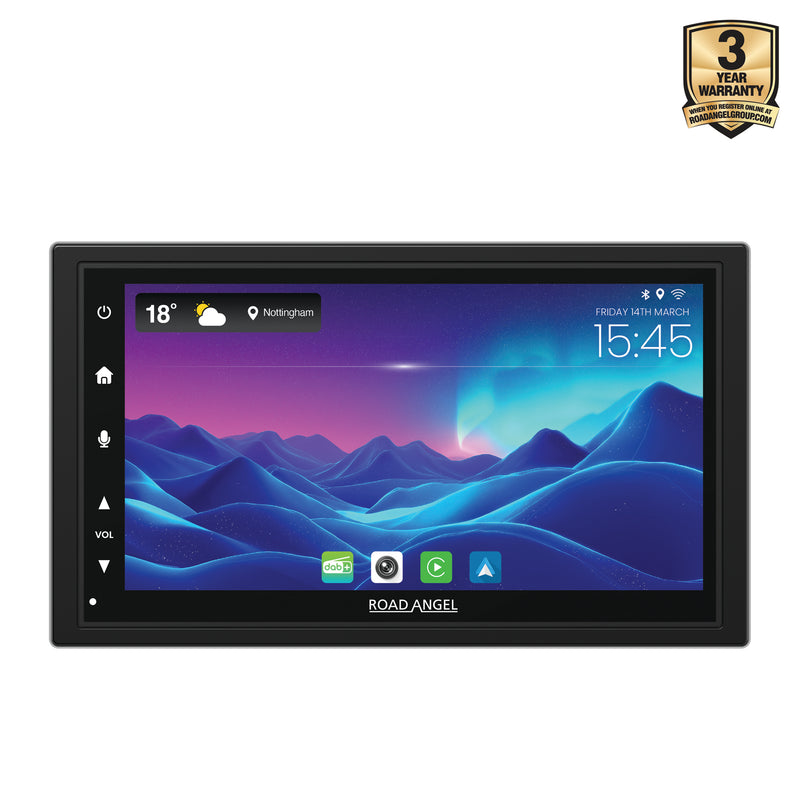 Road Angel RA-X722DAB - Car Stereo With 7" Touch Screen Display, DAB+, Bluetooth, Wireless Android Auto & Apple Car Play