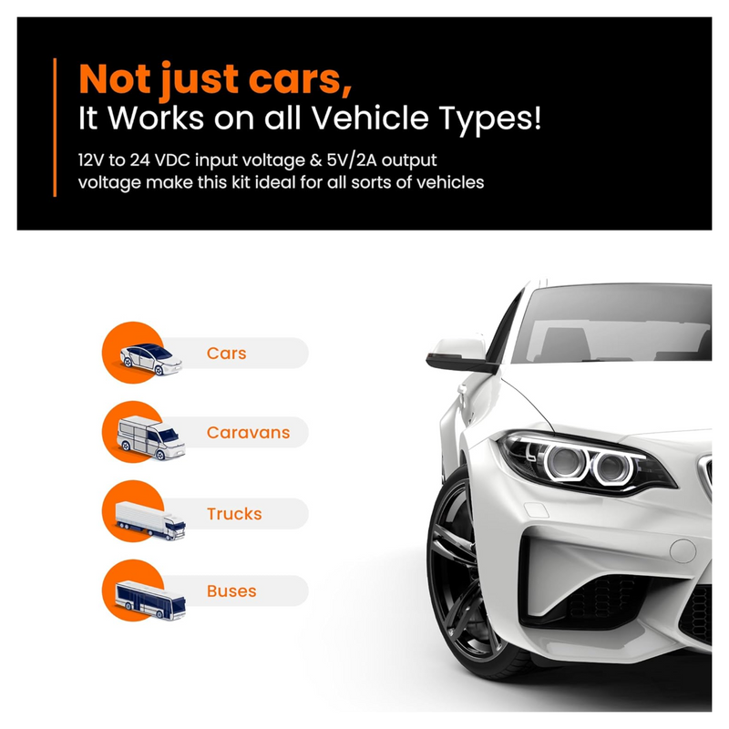 Road Angel Hard Wiring Kit for Road Angel Halo Go, Drive and Pure One