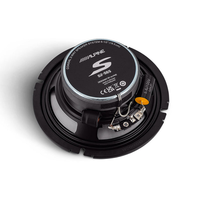 Alpine S2-S65 6.5” 2-Way Car Door Component Speakers for high-quality, clear audio