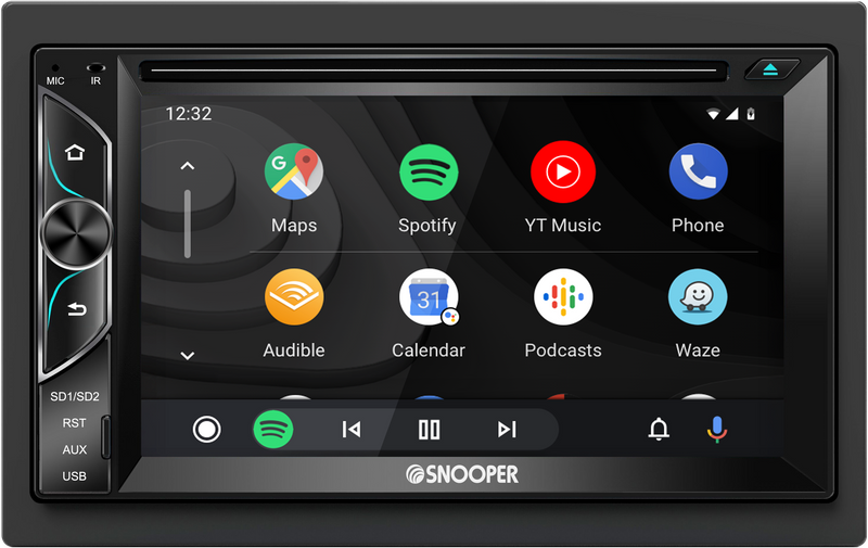 Snooper SMH-620DAB Double Din 6.2" Capacitive Touchscreen DVD/CD Multimedia Receiver