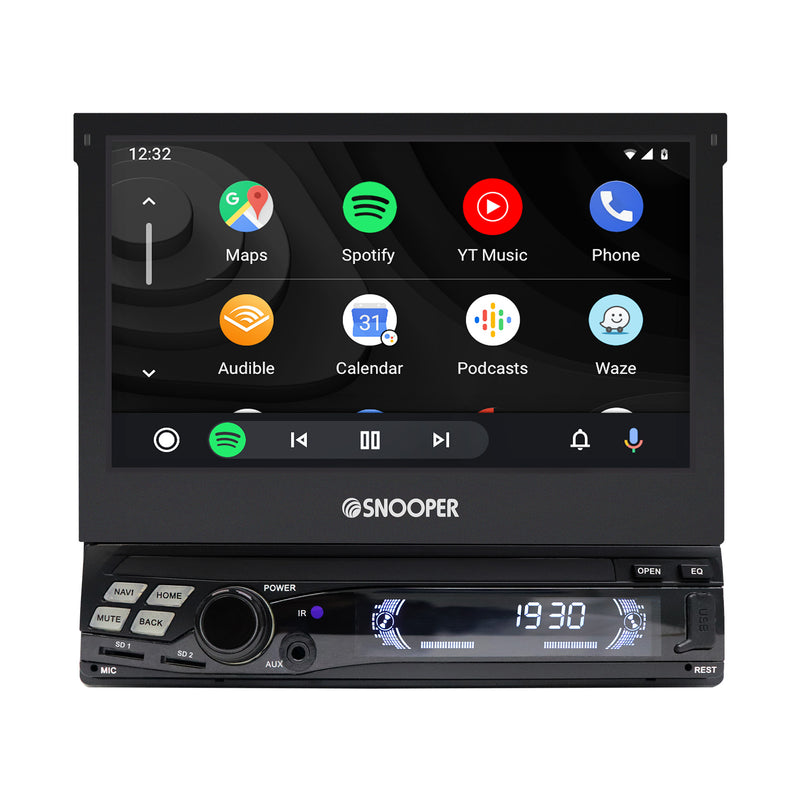 Snooper SMH-725DAB Single Din 7" Multimedia Receiver with Apple CarPlay, Android Auto, DAB/DAB+