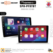 Pioneer SPH-PF97BT 9-inch Wi-Fi enabled car stereo with wireless Apple CarPlay, Android Auto and DAB+