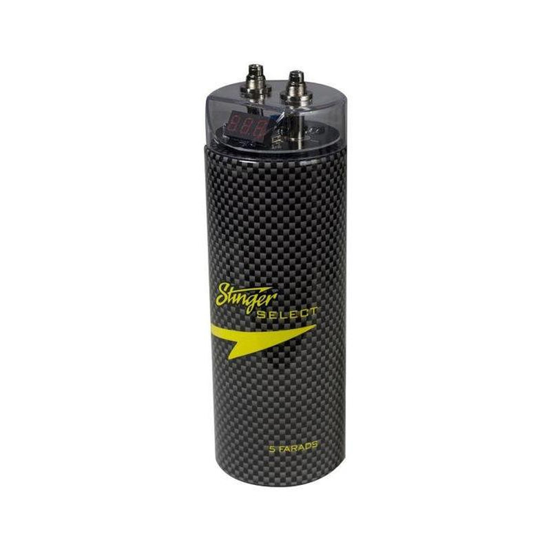 Stinger SSCAP2M 2 Farad Carbon Fibre Digital Power Capacitor with Digital Voltage Display