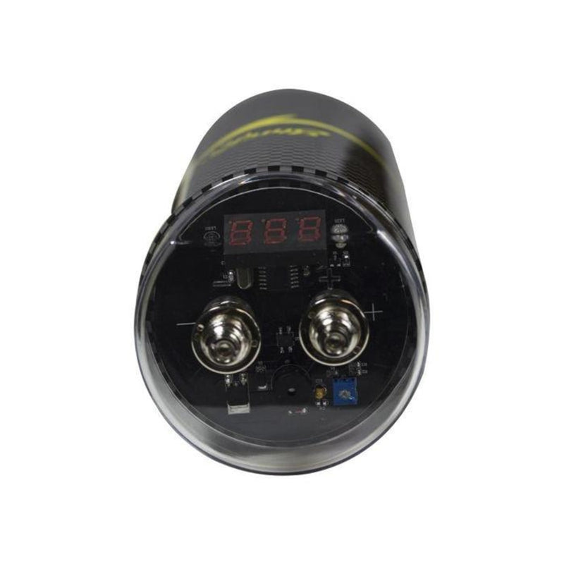 Stinger SSCAP5M 5 Farad Carbon Fibre Digital Power Capacitor with Voltage Display