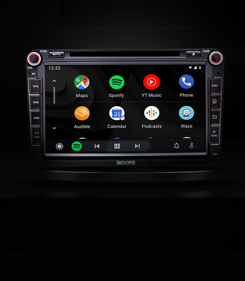 Car sat navigation system with touchscreen display