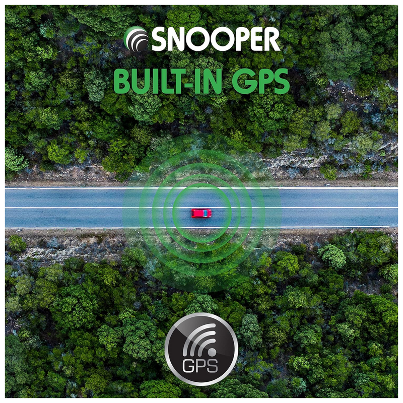 Snooper MY-CAM F2 1080p Full HD Dash Camera, With 3" LCD Screen, Integrated Speaker, Loop Recording, GPS, Parking Mode & Wi-Fi,