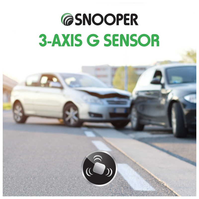 Snooper MY-CAM RFC2 1080p Full HD Dash Camera with 720p Rear Camera, 3" LCD Screen, Integrated Speaker, Loop Recording, GPS, Parking Mode & Wi-Fi