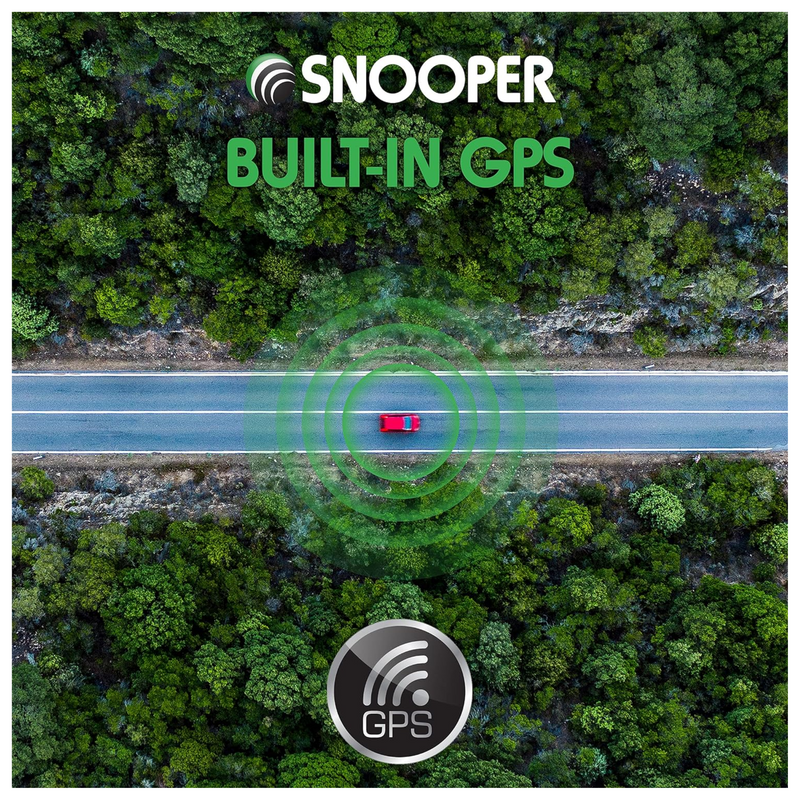 Snooper MY-CAM RFC2 1080p Full HD Dash Camera with 720p Rear Camera, 3" LCD Screen, Integrated Speaker, Loop Recording, GPS, Parking Mode & Wi-Fi