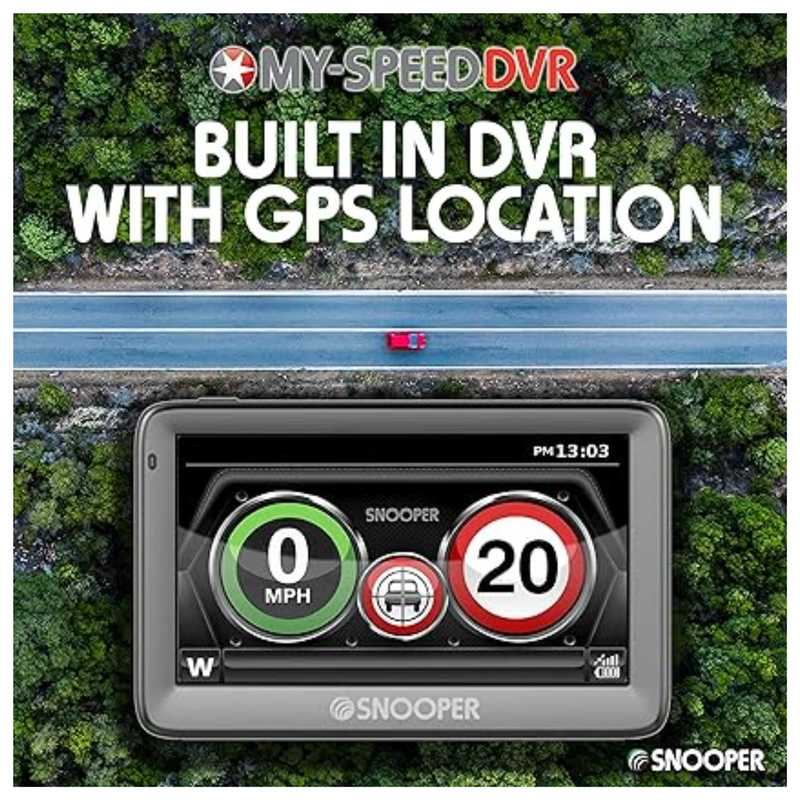 Snooper SC5900 My-Speed-Plus DVR G3. Speed Limits, Speed cameras and GPS, HD Dash Cam