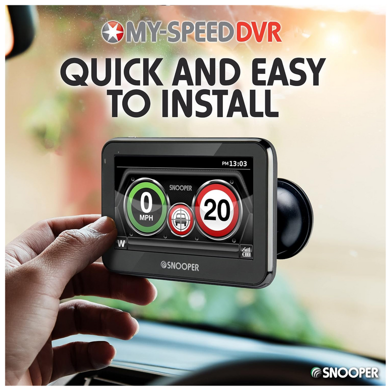 Snooper SC5900 My-Speed-Plus DVR G3. Speed Limits, Speed cameras and GPS, HD Dash Cam