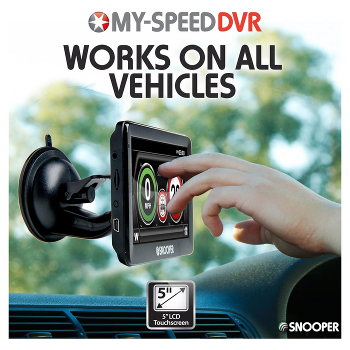 Snooper SC5900 My-Speed-Plus DVR G3. Speed Limits, Speed cameras and GPS, HD Dash Cam