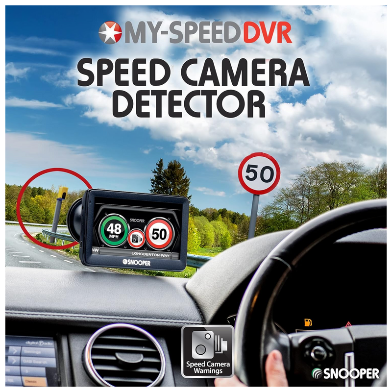 Snooper SC5900 My-Speed-Plus DVR G3. Speed Limits, Speed cameras and GPS, HD Dash Cam