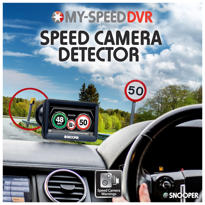 Snooper SC5900 My-Speed-Plus DVR G3. Speed Limits, Speed cameras and GPS, HD Dash Cam