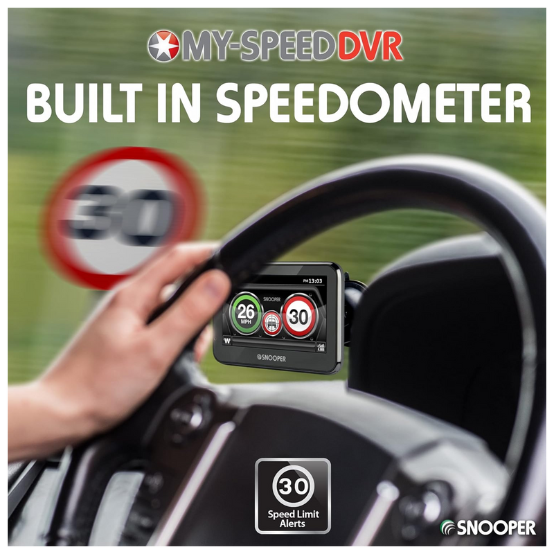 Snooper SC5900 My-Speed-Plus DVR G3. Speed Limits, Speed cameras and GPS, HD Dash Cam