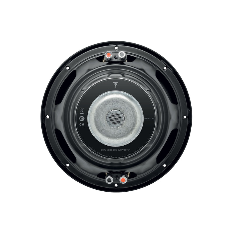 Focal SUB10DUAL 10 inch dual voice coil subwoofer 250W RMS car audio bass speaker polypropylene cone deep bass system