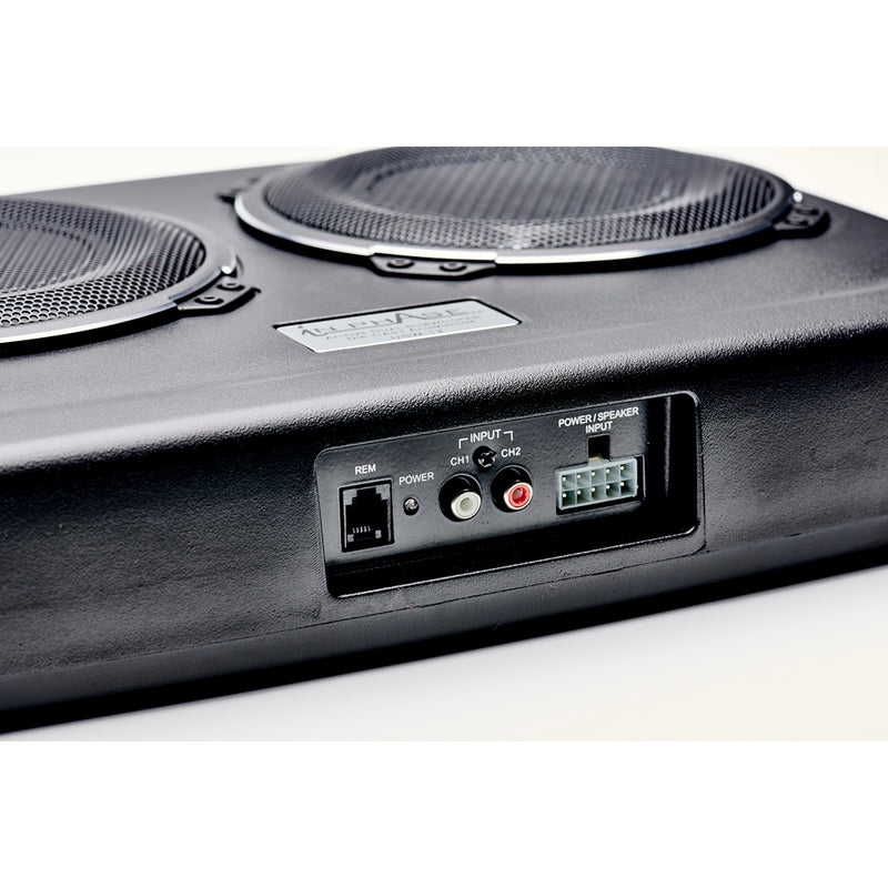 In Phase USW12 Car Audio 600W 12" Underseat Ultra Slim Compact Active Subwoofer System, Die-Cast Aluminium