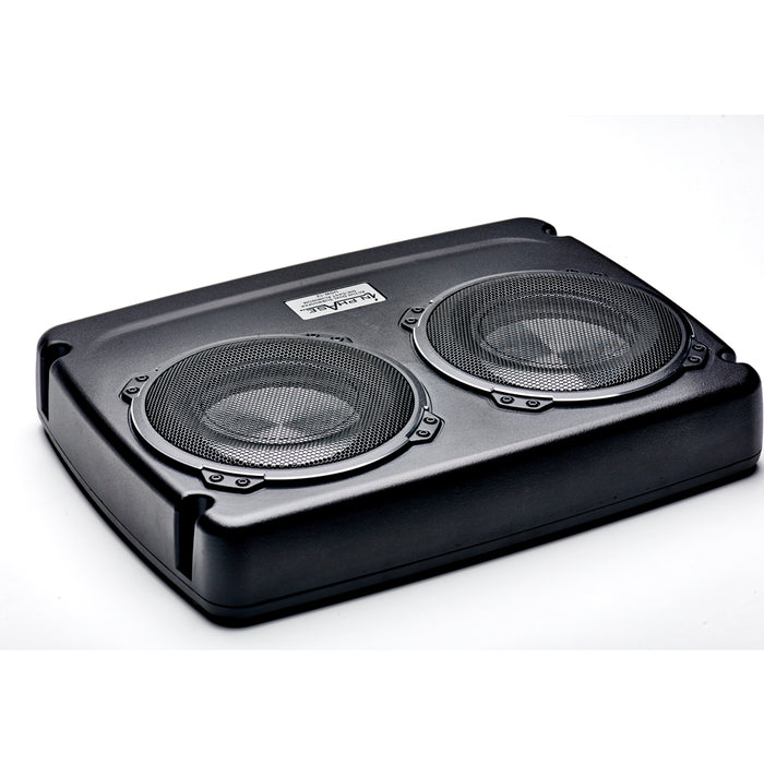 In Phase USW12 Car Audio 600W 12" Underseat Ultra Slim Compact Active Subwoofer System, Die-Cast Aluminium