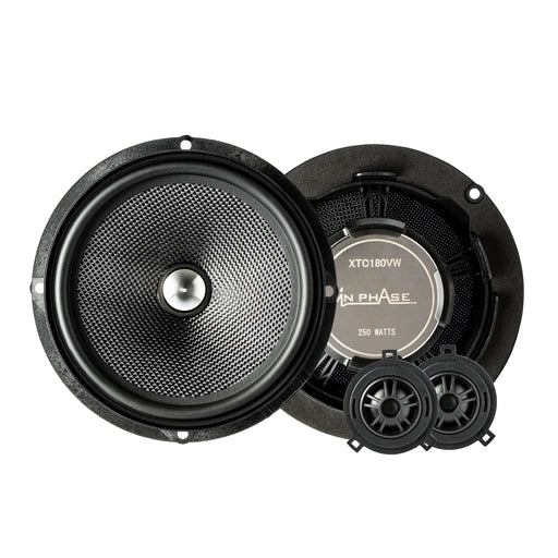 In Phase XTC-180VW 250W 2-way component door speakers with tweeters for Volkswagen