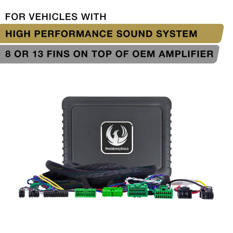 Phoenix Gold ZDAP-VOL2 plug and play DSP power up kit for Volvo 2018+ with 8 or 13-fin OEM amplifier
