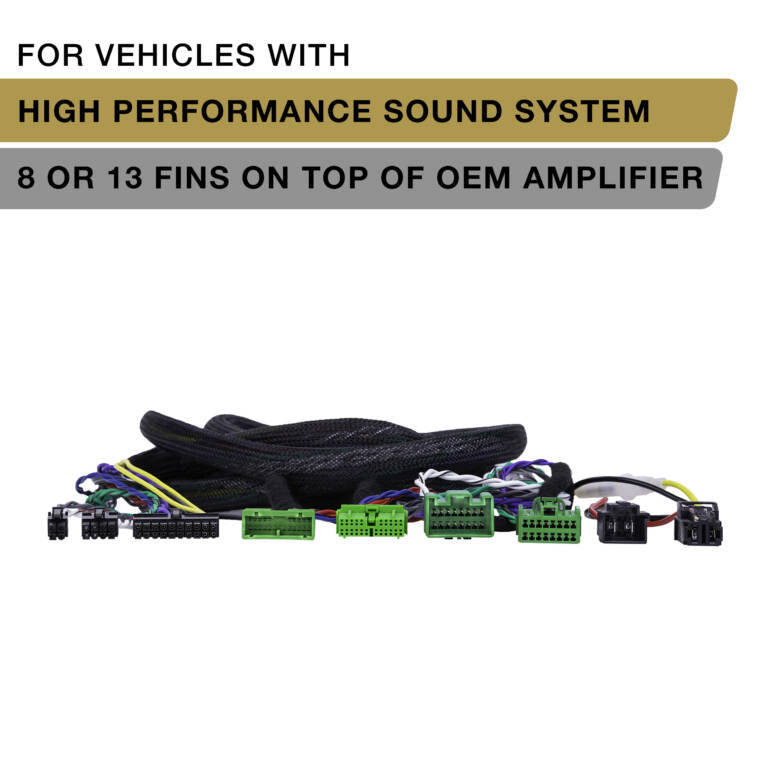 Phoenix Gold ZDC-VOL2 330cm cable with Volvo connectors for 8 or 13 flange OEM amplifier integration