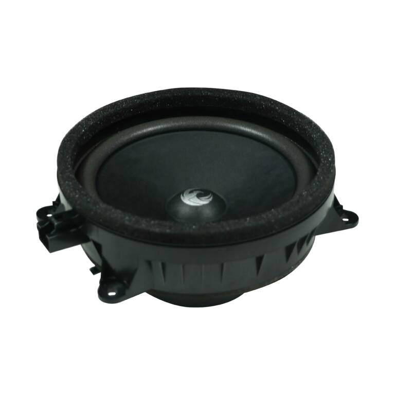 Black speaker on a white background