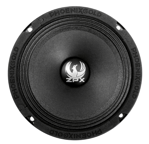Speaker with 'Phoenix Gold' and 'ZPX' branding on a white background