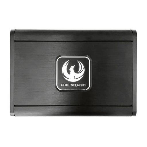 Black electronic device with Phoenix Gold logo on a white background