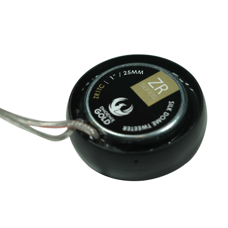 Speaker driver with brand logos on a white background