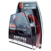 Phoenix Gold amplifier install kit packaging with clear front view