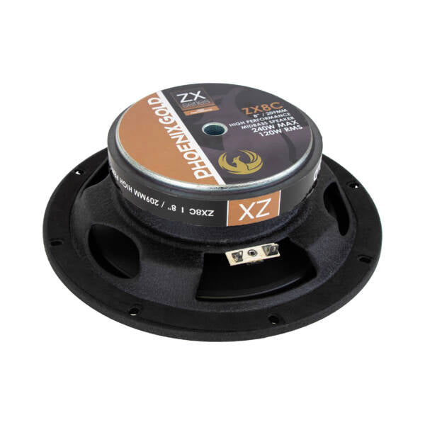 Phoenix Gold ZX8C 8 inch midrange woofer car speaker with high power handling and strong midbass performance