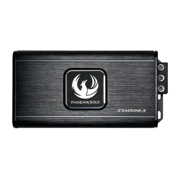 Black electronic device with Phoenix Gold logo on a white background