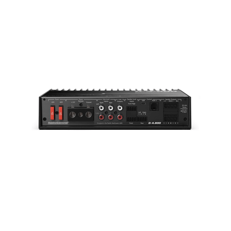 AudioControl D-4.800 High-Power 4 Channel DSP Matrix Amplifier With Accubass®